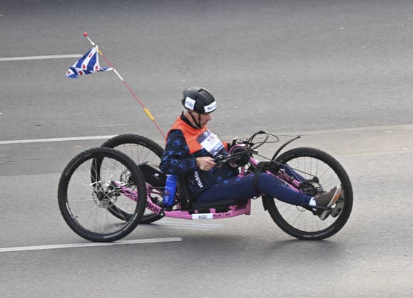2026 Berlin Marathon BERLIN, GERMANY - SEPTEMBER 27: Athletes, including wheelchair and handbike competitors, race through the city during the 2026 Berlin Marathon, where thousands of runners from around the world competed over a 42.195-kilometer course passing iconic landmarks in Berlin, Germany on September 27, 2026. Halil Sagirkaya Anadolu Berlin Germany. Editorial use only. Please get in touch for any other usage.  Copyright: x2026xAnadoluxHalilxSagirkayax