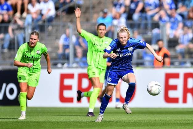 Schalke 04 vs. SGS Essen ** FOR EDITORIAL USE ONLY ** EDITORIAL USE ONLY ** Women s Soccer, DFB Cup, 1st Round: Schalke 04 vs. SGS Essen on September 27, 2026, at the Parkstadion in Gelsenkirchen; Jolina Opladen, Schalke 04, Germany, North Rhine-Westphalia, Gelsenkirchen; Copyright ThorstenxTillmann Copyright: ThorstenxTillmann doc87s7s7gahn6a8ba7qcf ,EDITORIAL USE ONLY Copyright: ThorstenxTillmann