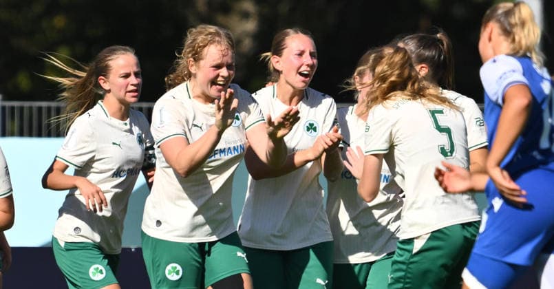 September 27, 2026 Soccer Season 2026–2027 DFB Cup Women s Club Cup First Round SpVgg Greuther Fürth Kleeblatt vs. TSG 1899 Hoffenheim Sports Photo by Zink xwoxzix; regulations prohibit any use of photographs as image sequences and or quasi-video: Goal celebration, cheering, joy after a goal, shot on goal for the 1–3 by Ann Kathrin Wolfram 13, SpVgg Greuther Fürth