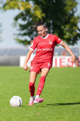 DFB Women s Cup: SC Sand vs. VfL Wolfsburg, September 27, 2026; Joelle Wedemeyer (VfL Wolfsburg), No. 24 in action; DFB Women s Cup: SC Sand vs. VfL Wolfsburg, Adams Arena, September 27, 2026 DFB DFL regulations prohibit any use of photographs as image sequences and or quasi-video Copyright: xBEAUTIFULxSPORTS Boscox