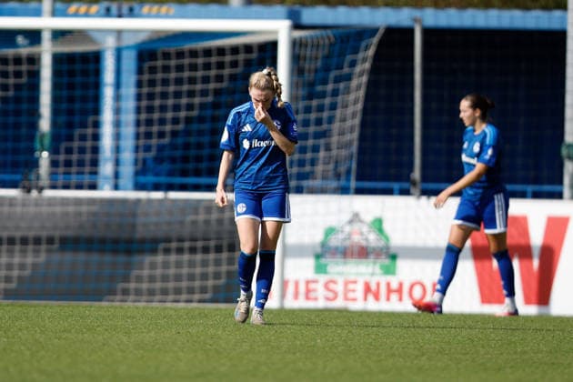 Soccer I Women s Soccer I 2026–2027 Season I DFB Cup I FC Schalke 04 vs. SGS Essen I September 27, 2026, Jolina Opladen 11, FC Schalke 04 looks frustrated at the Parkstadion in Gelsenkirchen, North Rhine-Westphalia, Germany Copyright: xLobeca CedricxSiefkerx