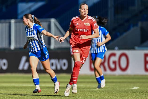 Soccer I Women s Soccer I 2026–2027 Season I DFB Cup I 1. FC Magdeburg vs. 1. FC Union Berlin I September 27, 2026 Lina Hausicke 32, 1. FC Union Berlin vs. Magdeburg, Avnet Arena, Heinz Krügel Platz 1, Saxony-Anhalt, Germany Copyright: xLobeca InesxHähnelx