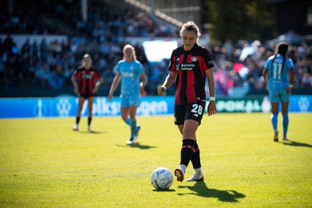 DFB Cup: FC Viktoria Berlin vs. Bayer 04 Leverkusen Berlin, September 27, 2026 DFB Women’s Cup: Paulina TOMASIAK of Bayer 04 Leverkusen, number 28, during the match between FC Viktoria Berlin and Bayer 04 Leverkusen at Lichterfelde Stadium on September 27, 2026, in Berlin, Germany Copyright: xBEAUTIFULxSPORTS Kuehnx
