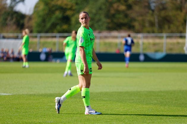 Soccer I Women s I 2026–2027 Season I DFB Cup I FC Schalke 04 vs. SGS Essen I September 27, 2026 Antonia Baaß 8, SGS Essen, cutout, close-up, portrait, single photo, single image, body, Gelsenkirchen, Parkstadion, North Rhine-Westphalia, Germany Copyright: xLobeca CedricxSiefkerx