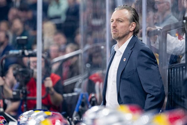 Max Kaltenhauser, Assistant Coach, EHC Red Bull Munich (GER), EHC Red Bull Munich vs. Löwen Frankfurt, Ice Hockey, DEL, 2026–2027 Season, Matchday 4, September 27, 2026. Photo: HMB Media, Heike Feiner Copyright: HMBxMedia HeikexFeiner