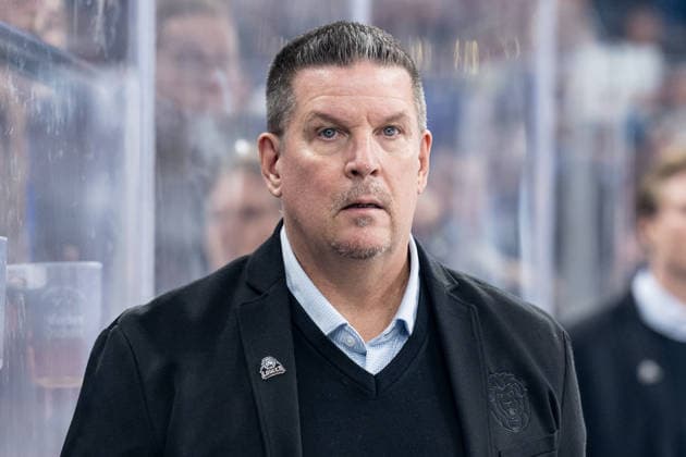 Tom Pokel, Head Coach, Löwen Frankfurt Profile, GER, EHC Red Bull Munich vs. Löwen Frankfurt Ice Hockey, DEL, 2026–2027 Season, Matchday 4, September 27, 2026. Photo: HMB Media, Heike Feiner Copyright: HMBxMedia HeikexFeiner