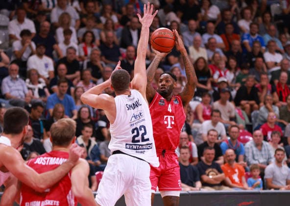 Jeff Garrett Bonn vs. Borisa Simanic MBC, Bonn, Germany, September 27, 2026, Basketball Bundesliga, Matchday 3, Telekom Baskets Bonn vs. Syntainics MBC
