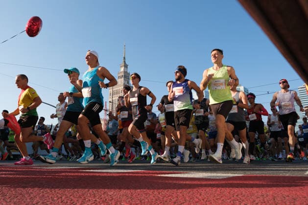 September 27, 2026, Warsaw, Masovian Voivodeship, Poland: Athletes run on Warsaw s streets during the 48th Warsaw Marathon. The race has been awarded the World Athletics Elite Label for the first time in its history and is part of the European Marathon Classics (EMC) series of races. Warsaw Marathon 2026  - ZUMAk204 20260927_zip_k204_002 Copyright: xRomanxKozielx