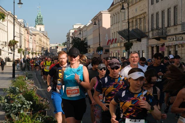 September 27, 2026, Warsaw, Masovian Voivodeship, Poland: Athletes run on Warsaw s streets during the 48th Warsaw Marathon. The race has been awarded the World Athletics Elite Label for the first time in its history and is part of the European Marathon Classics (EMC) series of races. Warsaw Marathon 2026  - ZUMAk204 20260927_zip_k204_013 Copyright: xRomanxKozielx