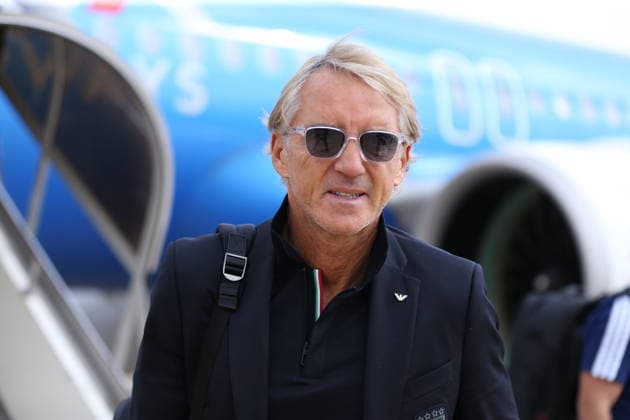 Italian National Football Team arrives in Bursa BURSA, TURKIYE - SEPTEMBER 27: Head coach of the Italian National Football Team, Roberto Mancini arrives at Yenisehir Airport ahead of the upcoming UEFA Nations A League second match between Turkiye and Italy, in Bursa, Turkiye on September 27, 2026. Mustafa Bikec Anadolu Bursa Turkey. Editorial use only. Please get in touch for any other usage.  Copyright: x2026xAnadoluxMustafaxBikecx