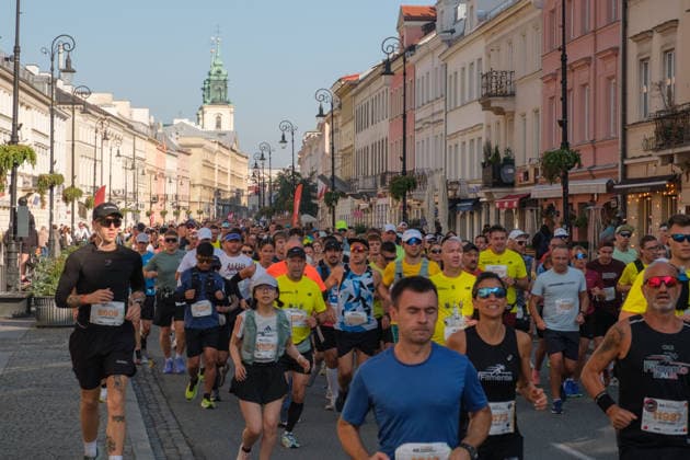 September 27, 2026, Warsaw, Masovian Voivodeship, Poland: Athletes run on Warsaw s streets during the 48th Warsaw Marathon. The race has been awarded the World Athletics Elite Label for the first time in its history and is part of the European Marathon Classics (EMC) series of races. Warsaw Poland - ZUMAk204 20260927_zip_k204_014 Copyright: xRomanxKozielx