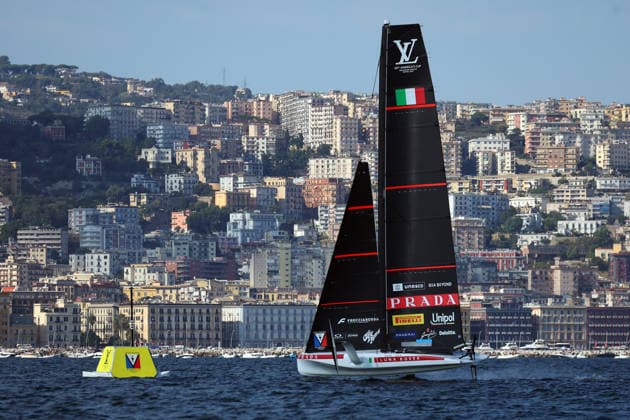 Team Luna Rossa during the preliminary regatta fleet races of the Louis Vuitton 38th America s Cup, Naples, Italy, September 27, 2026  Copyright: xAlessandroxGarofalo xLaPressex