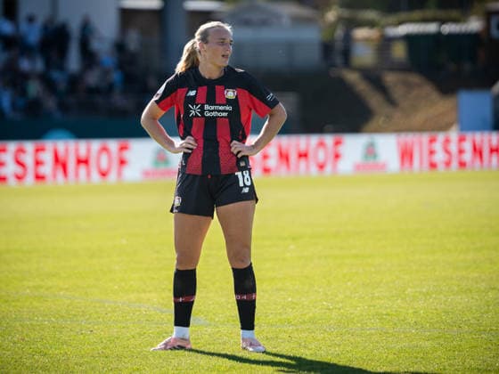 DFB Cup: FC Viktoria Berlin vs. Bayer 04 Leverkusen Berlin, September 27, 2026 DFB Women s Cup: Lobke LOONEN of Bayer 04 Leverkusen, number 18, during the match between FC Viktoria Berlin and Bayer 04 Leverkusen at Lichterfelde Stadium on September 27, 2026, in Berlin, Germany Copyright: xBEAUTIFULxSPORTS Kuehnx