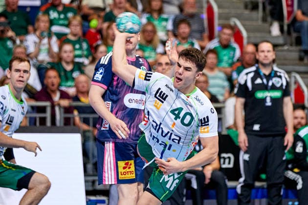 Elias Newel FRISCH AUF Goeppingen 40 TSV Hannover Burgdorf vs. FRISCH AUF Goeppingen, Handball Bundesliga, HBL, 2026–2027 season, September 27, 2026, Press photo: Jan Frederic Helbig, TSV Hannover Burgdorf vs. FRISCH AUF Goeppingen, Handball Bundesliga, HBL, ZAG Arena, Opel Handball Bundesliga, 2026–2027 season, September 27, 2026, Hanover Copyright: xEibner-Pressefoto Jan-FredericxHx EP_JHG