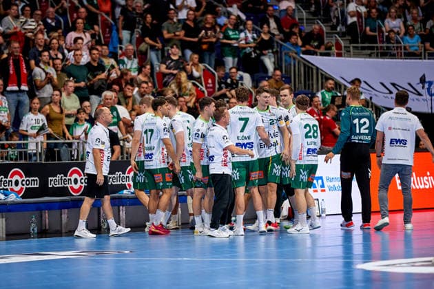 Team Goeppingen TSV Hannover Burgdorf vs. FRISCH AUF Goeppingen, Handball Bundesliga, HBL, 2026–2027 Season, September 27, 2026 Press photo: Jan Frederic Helbig TSV Hannover Burgdorf vs. FRISCH AUF Goeppingen, Handball Bundesliga, HBL, ZAG Arena, Opel Handball Bundesliga, 2026–2027 season, September 27, 2026, Hannover Copyright: xEibner-Pressefoto Jan-FredericxHx EP_JHG