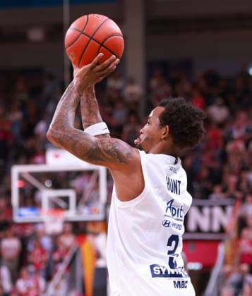 DeLonnie Hunt MBC, Bonn, Germany, September 27, 2026, Basketball Bundesliga, Matchday 3, Telekom Baskets Bonn vs. Syntainics MBC
