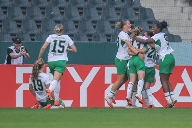 September 27, 2026, xgrfx, Women s DFB Cup First Round, Borussia Mönchengladbach vs. FC Bayern Munich, Goal: Luca Graf (1-0) Borussia Mönchengladbach Mönchengladbach