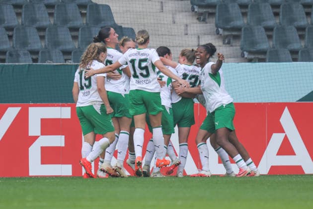 September 27, 2026, xgrfx, Women s DFB Cup First Round, Borussia Mönchengladbach vs. FC Bayern Munich, Goal: Luca Graf (1-0) Borussia Mönchengladbach Mönchengladbach