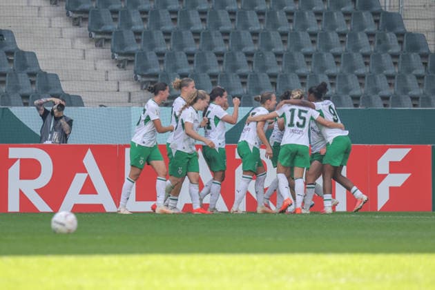 September 27, 2026, xgrfx, Women s DFB Cup First Round, Borussia Mönchengladbach vs. FC Bayern Munich, Goal: Luca Graf (1-0) Borussia Mönchengladbach Mönchengladbach