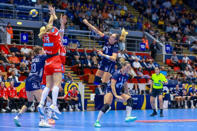 Handball EHF Euro Cup Final: Norway vs. Denmark, Bucharest, September 27, 2026. Henny Ella Reistad before the final of the EHF Euro Cup between Norway and Denmark. Photo by Nikola Krstic, NTB, Bucharest, Romania. FOR EDITORIAL USE ONLY. RESTRICTED USE FOR BETTING COMPANIES.  Copyright: xNikolaxKrsticx xNTBx