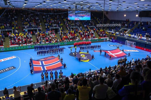 Handball EHF Euro Cup Final: Norway vs. Denmark, Bucharest, September 27, 2026. Henny Ella Reistad before the final of the EHF Euro Cup between Norway and Denmark. Photo by Nikola Krstic, NTB, Bucharest, Romania. EDITORIAL USE ONLY. RESTRICTED USE FOR BETTING COMPANIES.  Copyright: xNikolaxKrsticx xNTBx