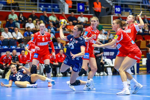 Handball EHF Euro Cup Final: Norway vs. Denmark, Bucharest, September 27, 2026. Henny Ella Reistad before the final of the EHF Euro Cup between Norway and Denmark. Photo by Nikola Krstic, NTB, Bucharest, Romania. EDITORIAL USE ONLY. RESTRICTED USE FOR BETTING COMPANIES.  Copyright: xNikolaxKrsticx xNTBx