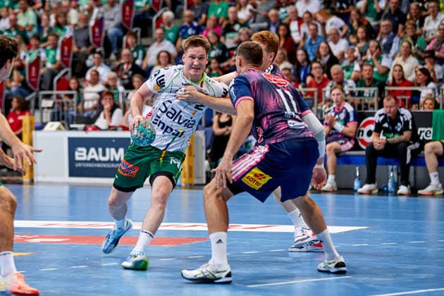 Oskar Neudeck FRISCH AUF Göppingen 2 TSV Hannover Burgdorf vs. FRISCH AUF Göppingen, Handball Bundesliga, HBL, 2026–2027 season, September 27, 2026, Press photo by Jan Frederic Helbig, TSV Hannover Burgdorf vs. FRISCH AUF Goeppingen, Handball Bundesliga, HBL, ZAG Arena, Opel Handball Bundesliga, 2026–2027 season, September 27, 2026, Hannover Copyright: xEibner-Pressefoto Jan-FredericxHx EP_JHG