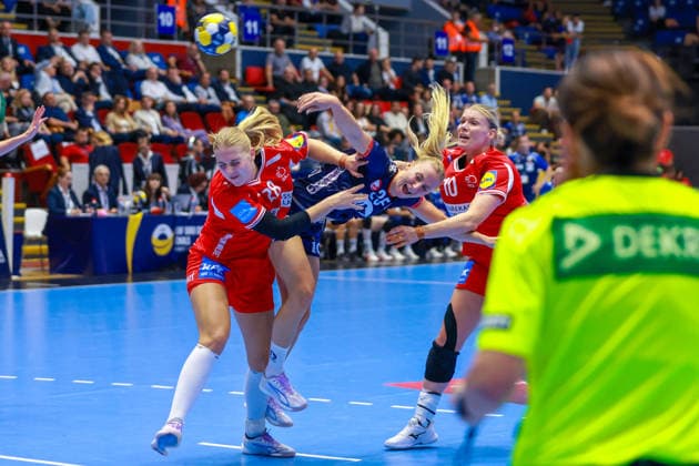Handball EHF Euro Cup Final: Norway vs. Denmark, Bucharest, September 27, 2026. Henny Ella Reistad before the final of the EHF Euro Cup between Norway and Denmark. Photo by Nikola Krstic, NTB, Bucharest, Romania. FOR EDITORIAL USE ONLY. RESTRICTED USE FOR BETTING COMPANIES.  Copyright: xNikolaxKrsticx xNTBx