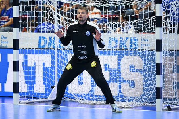September 27, 2026, GER, Handball, Men s, Opel HBL, 2026–2027 Season, Matchday 6, VfL Gummersbach vs. Bergischer HC Christopher Rudeck, goalkeeper for BHC 1, warming up, individual play. DFB and DFL regulations prohibit any use of photographs as image sequences and or quasi-video. Gummersbach, SCHWALBE Arena, NRW, Germany Copyright: xNordphoto Meuterx
