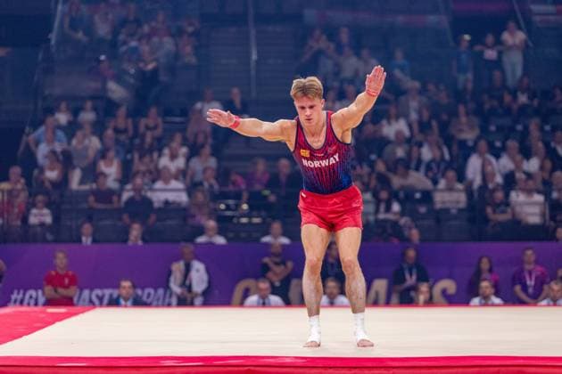 September 27, 2026, Paris, Paris, France: September 27, 2026, Paris, France: Sebastian Sponevik of Norway during the final af the floor at Gym Paris in the AccorArena. Paris France - ZUMAp284 20260927_zip_p284_028 Copyright: xMickaelxPintax