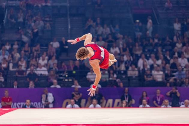 September 27, 2026, Paris, Paris, France: September 27, 2026, Paris, France: Sebastian Sponevik of Norway during the final af the floor at Gym Paris in the AccorArena. Paris France - ZUMAp284 20260927_zip_p284_029 Copyright: xMickaelxPintax