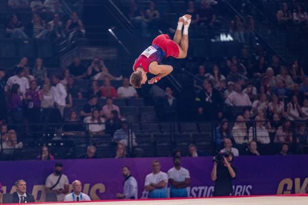 September 27, 2026, Paris, Paris, France: September 27, 2026, Paris, France: Sebastian Sponevik of Norway during the final af the floor at Gym Paris in the AccorArena. Paris France - ZUMAp284 20260927_zip_p284_032 Copyright: xMickaelxPintax