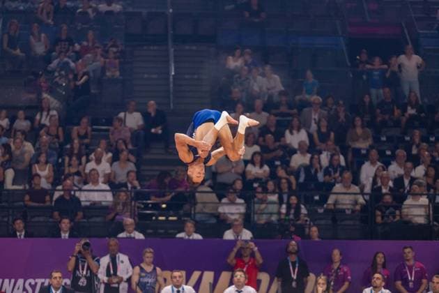 September 27, 2026, Paris, Paris, France: September 27, 2026, Paris, France: Crew Bold of the USA during the final af the floor at Gym Paris in the AccorArena. Paris France - ZUMAp284 20260927_zip_p284_034 Copyright: xMickaelxPintax