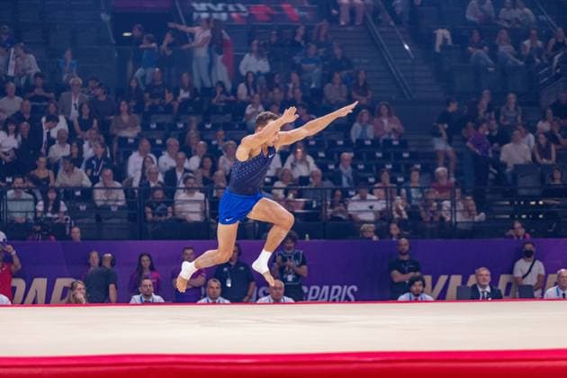 September 27, 2026, Paris, Paris, France: September 27, 2026, Paris, France: Crew Bold of the USA during the final af the floor at Gym Paris in the AccorArena. Paris France - ZUMAp284 20260927_zip_p284_039 Copyright: xMickaelxPintax