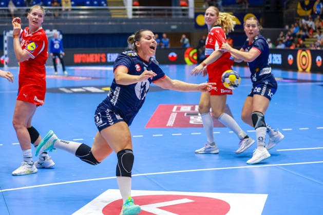 Handball EHF Euro Cup Final: Norway vs. Denmark, Bucharest, September 27, 2026. Henny Ella Reistad before the final of the EHF Euro Cup between Norway and Denmark. Photo by Nikola Krstic, NTB, Bucharest, Romania. EDITORIAL USE ONLY. RESTRICTED USE FOR BETTING COMPANIES.  Copyright: xNikolaxKrsticx xNTBx