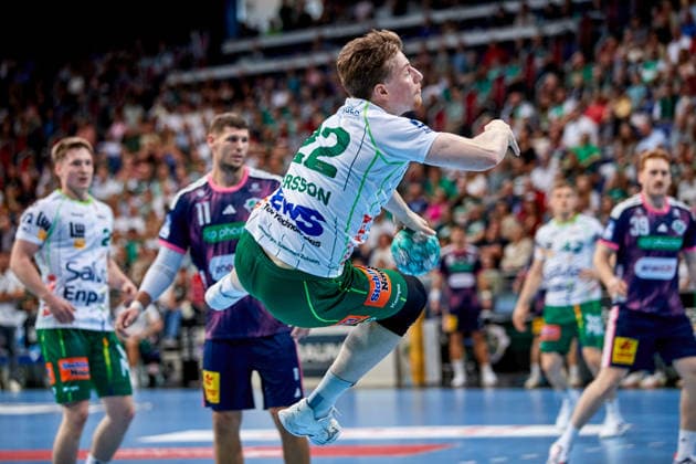 Erik Persson, FRISCH AUF Göppingen 22, TSV Hannover Burgdorf vs. FRISCH AUF Göppingen, Handball Bundesliga, HBL, 2026–2027 season, September 27, 2026 Press photo by Jan Frederic Helbig TSV Hannover Burgdorf vs. FRISCH AUF Goeppingen, Handball Bundesliga, HBL, ZAG Arena, Opel Handball Bundesliga, 2026–2027 season, September 27, 2026, Hannover Copyright: xEibner-Pressefoto Jan-FredericxHx EP_JHG
