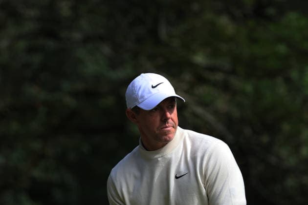 RECORD DATE NOT STATED 20th September 2026; Wentworth Golf Club, Virginia Water, Surrey, England; DP World Tour Golf, BMW PGA, Golf Herren Championship, Final Day; Rory McIlroy of Northern Ireland looks down the 5th hole JeremyxGowers-Cromie
