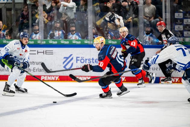 September 27, 2026 Ice Hockey Season 2026–2027 Penny DEL Nuremberg Ice Tigers Icetigers Straubing Tigers ThHa xthxhax Evan Barratt 10, Nuremberg Ice Tigers, NIT Linus Brandl 73, Straubing Tigers