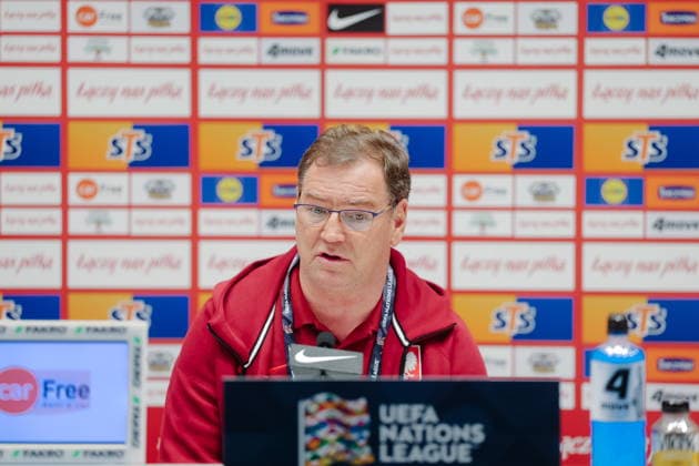 27.09.2026 SZTOKHOLM, STRAWBERRY ARENA PILKA NOZNA (FOOTBALL) LIGA NARODOW UEFA 2026 - DYWIZJA B ( UEFA NATIONAL LEAGUE 2026 - DIVISION B ) KONFERENCJA PRASOWA I TRENING REPREZENTACJI POLSKI NZ JAN URBAN SELEKCJONER REPREZENTACJI POLSKI FOTO LUKASZ GROCHALA CYFRASPORT NEWSPIX.PL --- newspix.pl 