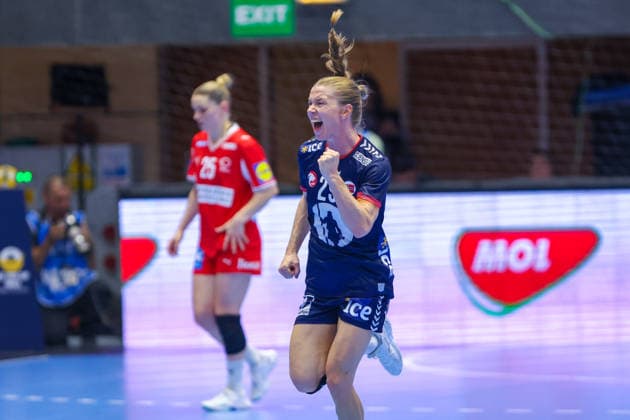Handball EHF Euro Cup Final: Norway vs. Denmark, Bucharest, September 27, 2026. Henny Ella Reistad before the final of the EHF Euro Cup between Norway and Denmark. Photo by Nikola Krstic, NTB, Bucharest, Romania. EDITORIAL USE ONLY. RESTRICTED USE FOR BETTING COMPANIES.  Copyright: xNikolaxKrsticx xNTBx