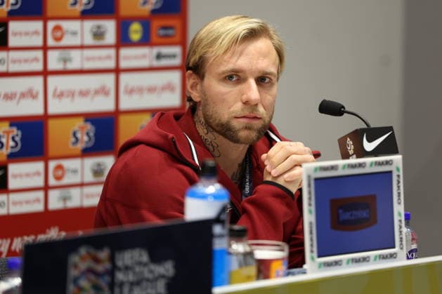SZTOKHOLM 27.09.2026 KONFERENCJA PRASOWA REPREZENTACJI POLSKI --- POLISH FOOTBALL national team, Nationalteam press conference, PK, Pressekonferenz IN STOCKHOLM TYMOTEUSZ PUCHACZ FOT. PIOTR KUCZA FOTOPYK NEWSPIX.PL --- newspix.pl