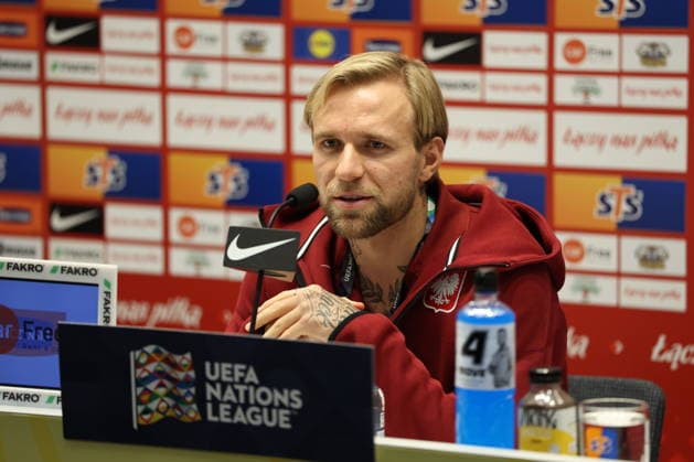 SZTOKHOLM 27.09.2026 KONFERENCJA PRASOWA REPREZENTACJI POLSKI --- POLISH FOOTBALL national team, Nationalteam press conference, PK, Pressekonferenz IN STOCKHOLM TYMOTEUSZ PUCHACZ FOT. PIOTR KUCZA FOTOPYK NEWSPIX.PL --- newspix.pl
