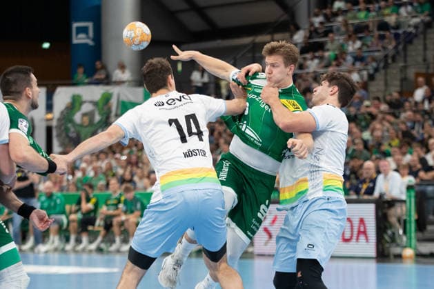 Handball, HBL2: SC DHfK Leipzig vs. TSV Bayer Dormagen, September 27, 2026; Fritz Leon Haake 6, SC DHfK Leipzig; Handball, 2nd Bundesliga, 2026–2027 season, Matchday 5: SC DHfK Leipzig vs. TSV Bayer Dormagen on September 27, 2026, at the Quarterback Immobilien Arena Leipzig Copyright: xBEAUTIFULxSPORTS JanxKaeferx