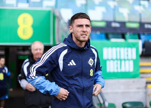 Northern Ireland Squad Training, Clearer Twist National Stadium at Windsor Park, Belfast 27 9 2026 Jordan Thompson Jordan Thompson 27 9 2026  Copyright: xx N Ireland training_023