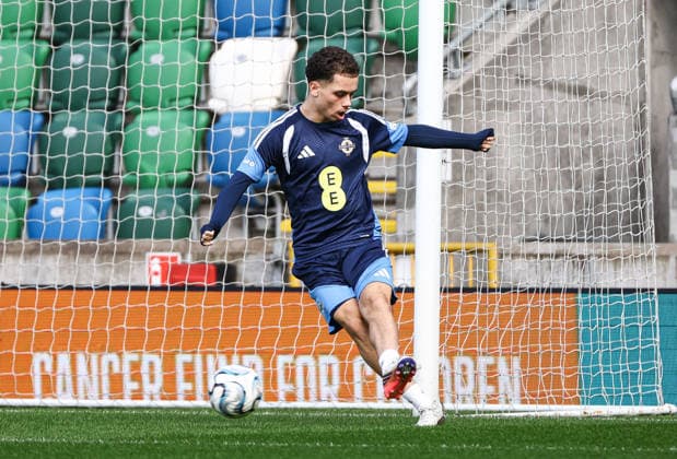 Northern Ireland Squad Training, Clearer Twist National Stadium at Windsor Park, Belfast 27 9 2026 Kieran Morrison Kieran Morrison 27 9 2026  Copyright: xx N Ireland training_052