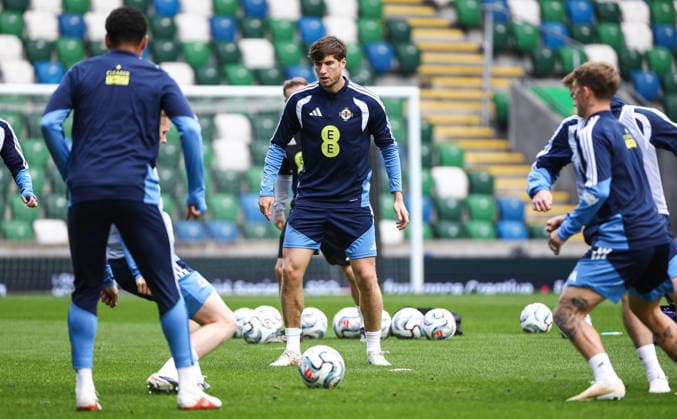 Northern Ireland Squad Training, Clearer Twist National Stadium at Windsor Park, Belfast 27 9 2026 Paddy McNair Paddy McNair 27 9 2026  Copyright: xx N Ireland training_081
