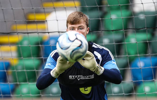 Northern Ireland Squad Training, Clearer Twist National Stadium at Windsor Park, Belfast 27 9 2026 Bailey Peacock-Farrell Bailey Peacock-Farrell 27 9 2026  Copyright: xx N Ireland training_087