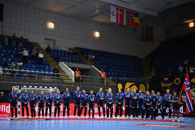 Norway - Denmark, EURO CUP Women 2026 EHF EURO CUP FINALS Norway players react at the final of the Euro Cup Women 2026 EHF Euro cups Finals game between Hungary and Romania, September 27, 2026, in Bucharest, Romania. Copyright: xAlexxNicodimx