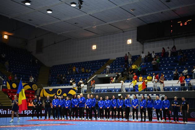 Norway - Denmark, EURO CUP Women 2026 EHF EURO CUP FINALS Romania players react at the final of the Euro Cup Women 2026 EHF Euro cups Finals game between Hungary and Romania, September 27, 2026, in Bucharest, Romania. Copyright: xAlexxNicodimx