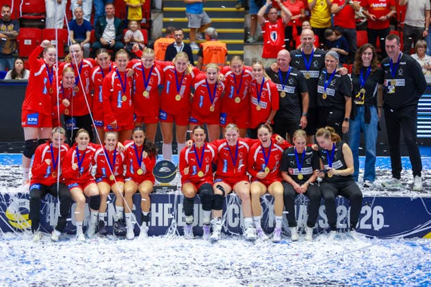 Handball EHF Euro Cup Final: Norway vs. Denmark, Bucharest, September 27, 2026. Henny Ella Reistad before the EHF Euro Cup final between Norway and Denmark. Photo by Nikola Krstic, NTB, Bucharest, Romania. FOR EDITORIAL USE ONLY. RESTRICTED USE FOR BETTING COMPANIES.  Copyright: xNikolaxKrsticx xNTBx